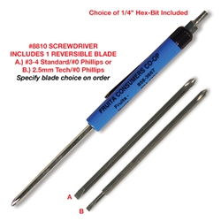 Reversible Blade Pocket Screwdriver Hex Top