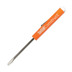 Standard Fixed Blade Pocket Screwdriver Button Top