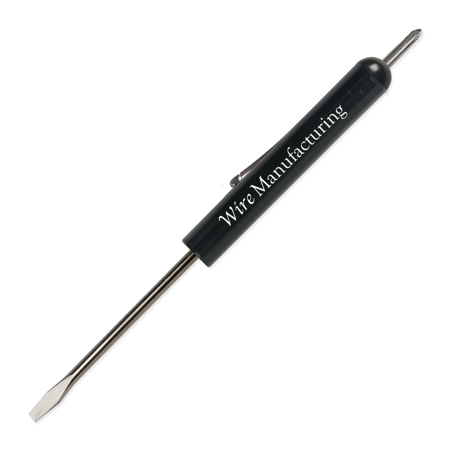 Standard Fixed Blade Pocket Screwdriver with Phillips Top